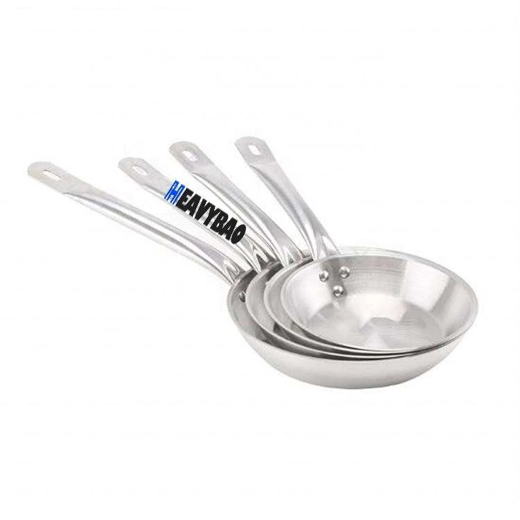 28cm Stainless Steel Used Food Saucepan Cookware Set Non-stick Frying Pan Without Coating