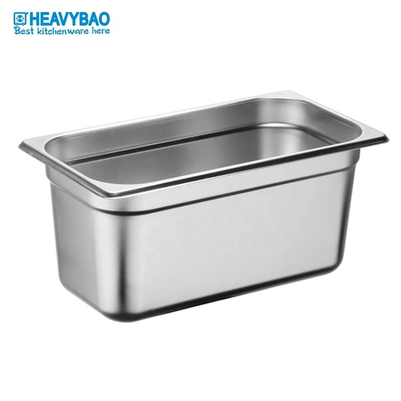 Catering Restaurant Cafe Hotel Kitchenware Euro Style Stainless Steel GN Pan Gastronorm Container Food Pan