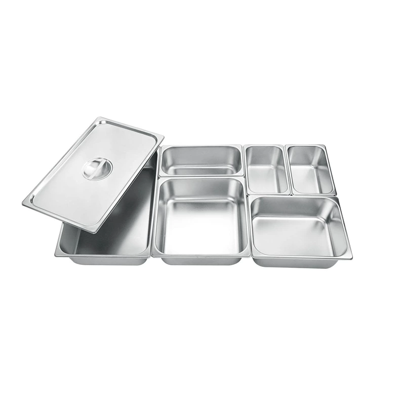 Catering Restaurant Cafe Hotel Kitchenware Euro Style Stainless Steel GN Pan Gastronorm Container Food Pan