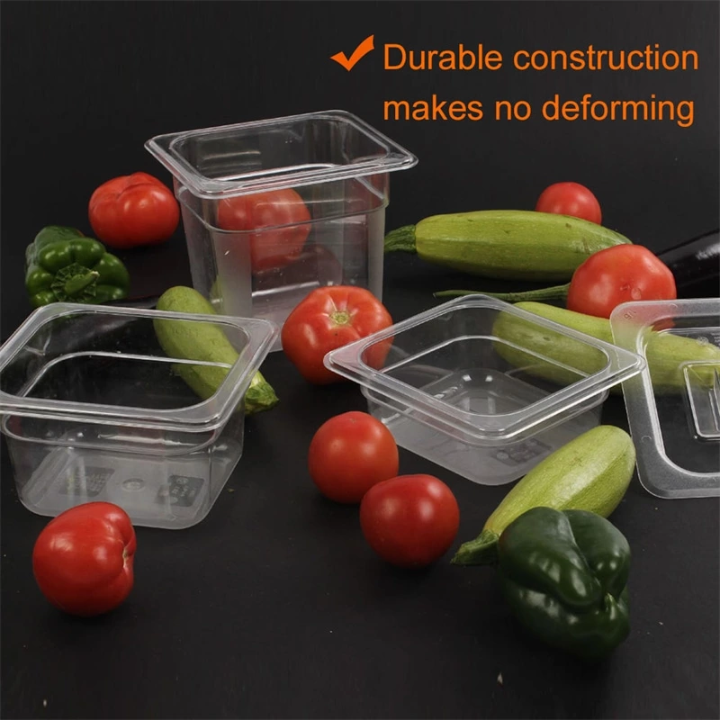 GN Pan Clear Plastic Polycarbonate Storage Transport PC Gastronorm Food Pan