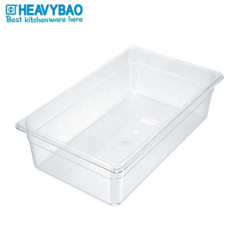 GN Pan Clear Plastic Polycarbonate Storage Transport PC Gastronorm Food Pan