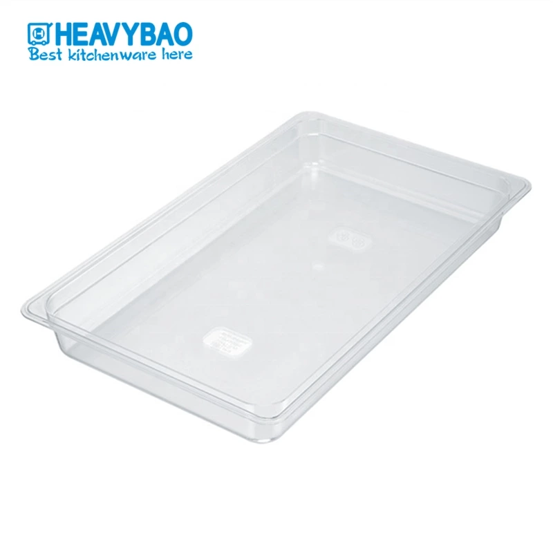 GN Pan Clear Plastic Polycarbonate Storage Transport PC Gastronorm Food Pan