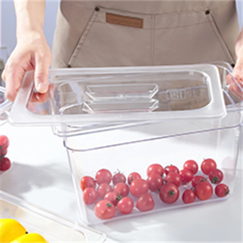 GN Pan Clear Plastic Polycarbonate Storage Transport PC Gastronorm Food Pan