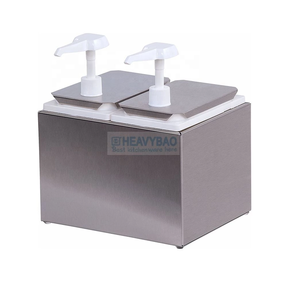 Stainless Steel Pp Sauce Pump Dispenser Plastic Tomato Ketchup Hot Sauce Bottle Dispenser