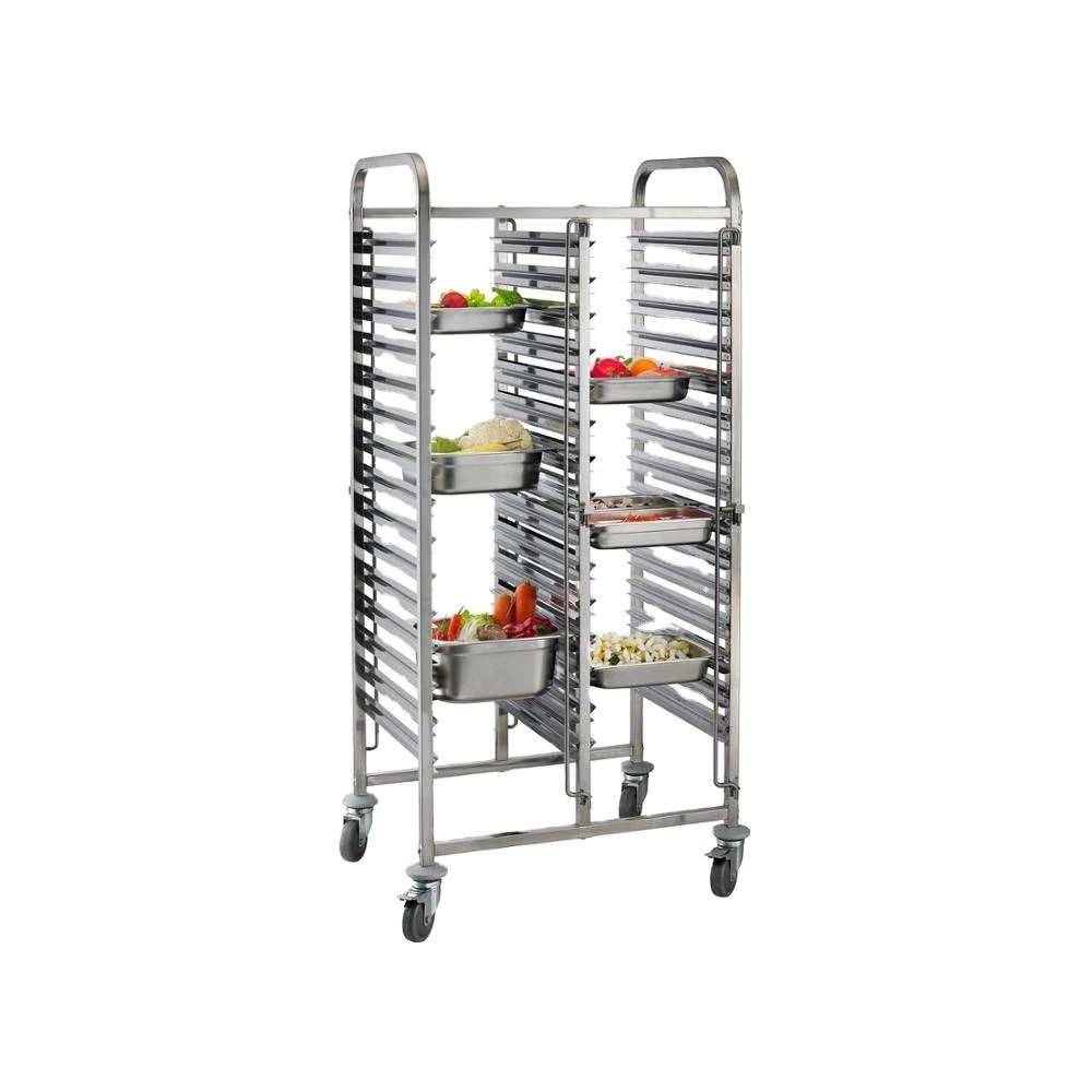 Heavybao Customized Stainless Steel Storage Rack Cart Hotel Equipment for GN Pans Kitchen Machines