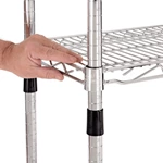 Commercial Nexel Adjustable Wire Shelving Unit, 5 Tier, Commercial Dry Storage Rack Dry Storage Shelf