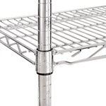 Commercial Nexel Adjustable Wire Shelving Unit, 5 Tier, Commercial Dry Storage Rack Dry Storage Shelf