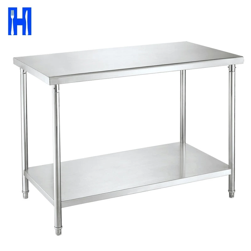 Adjustable Kitchen Work Table H Stainless Steel Table For Prep Commercial Heavy Duty Table