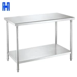 Adjustable Kitchen Work Table H Stainless Steel Table For Prep Commercial Heavy Duty Table