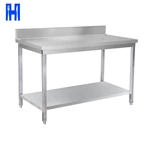 Adjustable Kitchen Work Table H Stainless Steel Table For Prep Commercial Heavy Duty Table