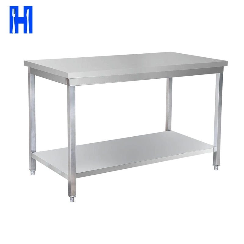 Adjustable Kitchen Work Table H Stainless Steel Table For Prep Commercial Heavy Duty Table