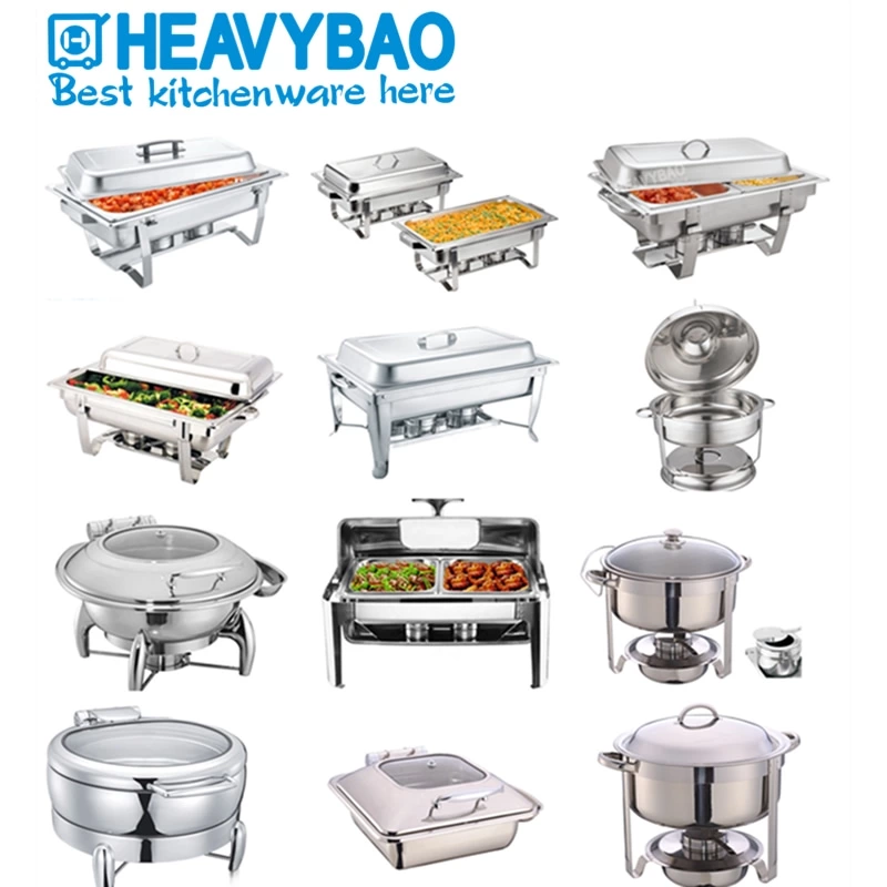 Buffet Equipment Luxury Stainless Steel Foldable Chafing Dish For Hotel And Restaurant Commercial Buffet Food Warmer