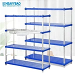 Commercial GN Pan Storage Rack Stainless Steel Adjustable Kitchen Shelf for Food Restaurant and Hotel Kitchen Use