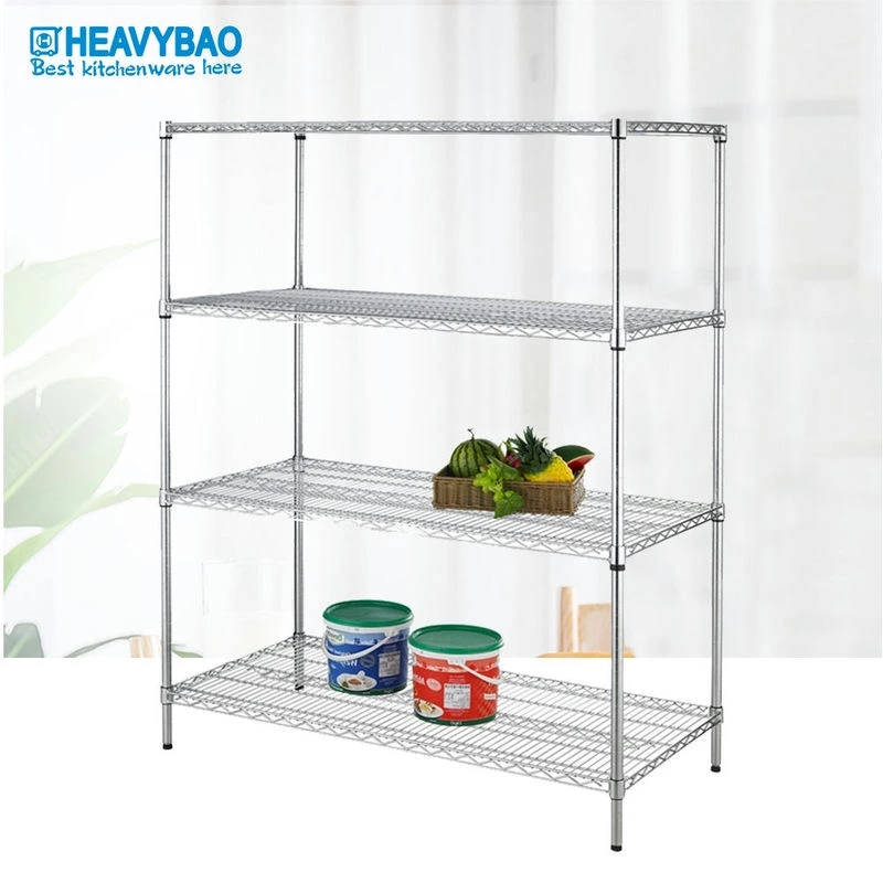 Commercial Stainless Steel Wire Storage Shelf Rack For Hotel Restaurant Home Supermarket Used Food Rack Shelf