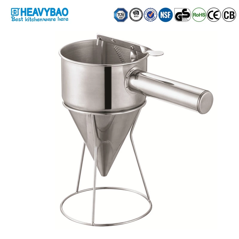 High Quality Hotel Restaurant Cooking Equipment Stainless Steel Oil Confectionery Funnel Dispenser Oil Funnel