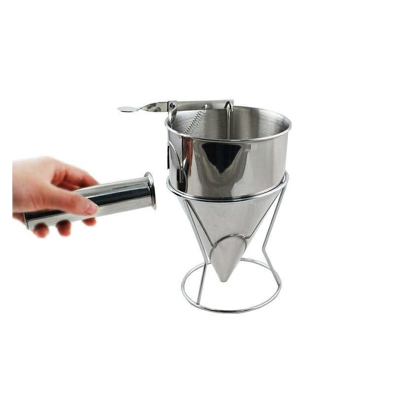 Detachable Stainless Steel Manuel Batter Dispenser Detachable Cupcake Kitchen Utensils Gadget Takoyaki Dispenser Funnel