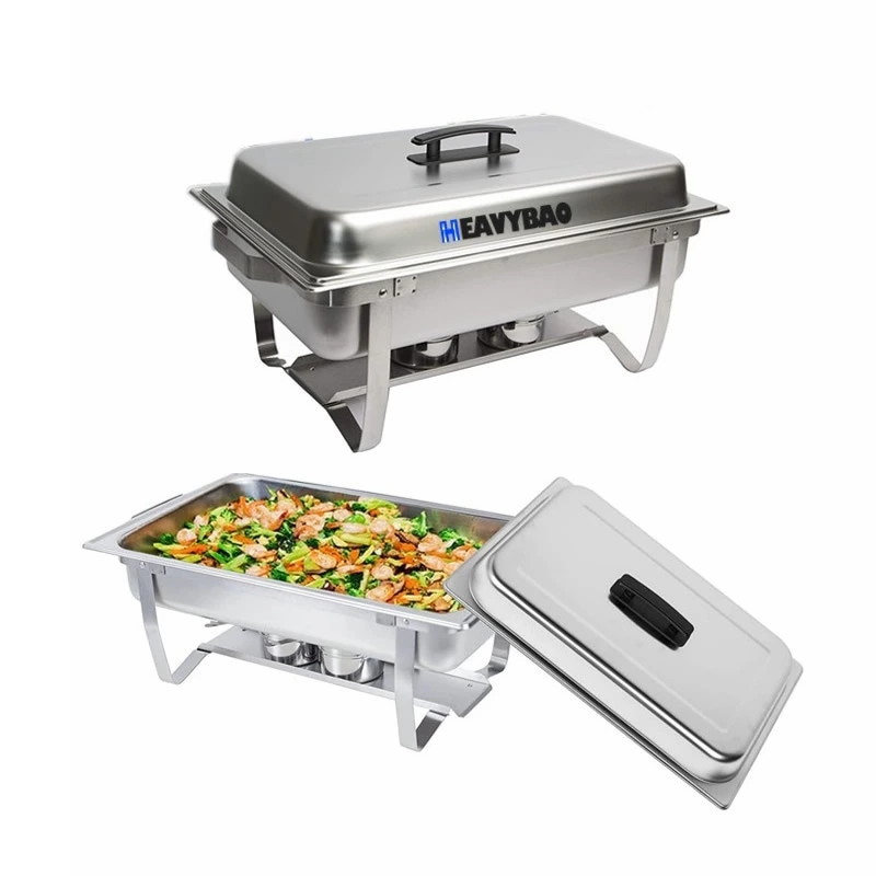 Heavybao Chafing Dish Buffet Sets Stainless Steel Chaffing Dishes Sets Foldable Chafing Dishes For Catering Restaurant Hotel