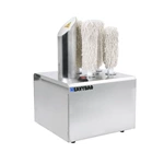 Electric Commercial Kitchen Machine Glassware Polishing Washer Wiping Wine Glass Cup Dryer Polisher Brushes