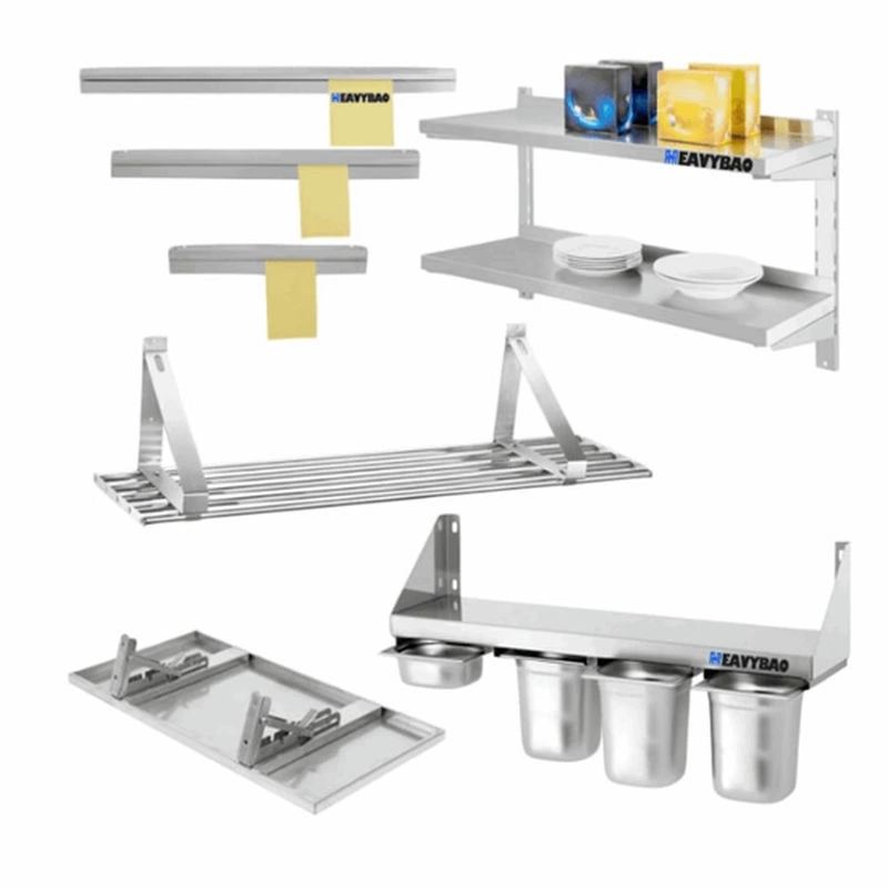 Hot Selling New Stainless Steel Spice Shelves for 1/6 GN Pan High Productivity Kitchenware Hotel Restaurant Kitchen Use