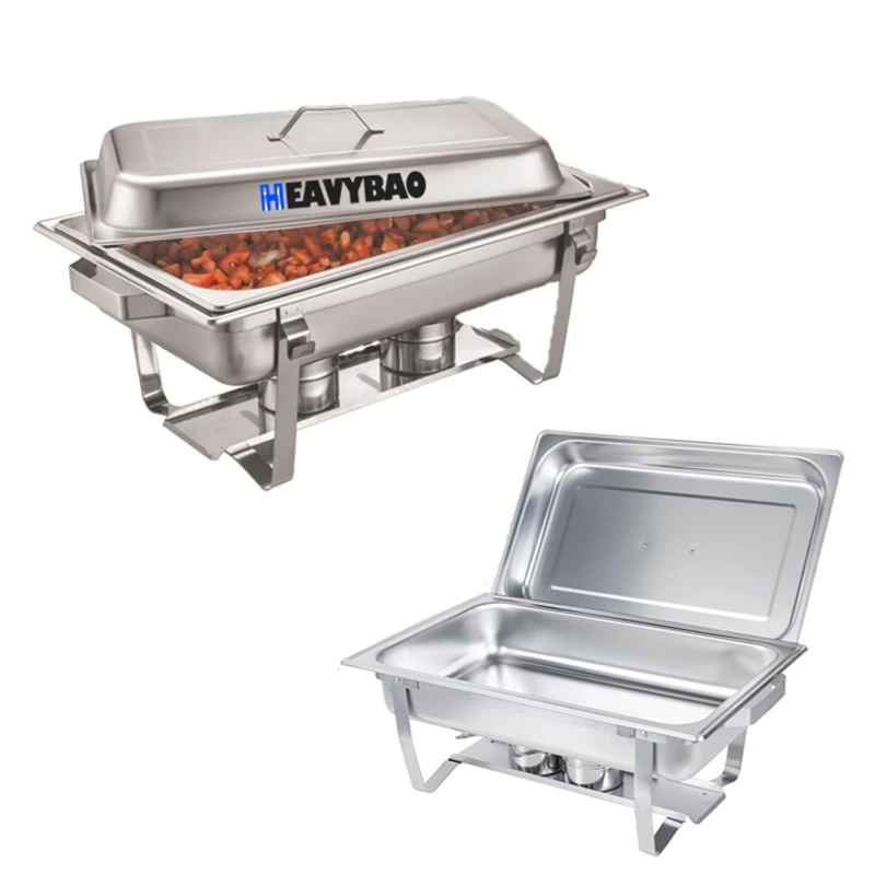 Hotel Restaurant Catering Luxury Chafing Dish Buffet Set Stainless Steel Chafing Dishes Heating Display Food Warmer Set