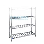 New Design Stainless Steel Square Ladder Type Storage Rack Hotel Kitchen Work Bench Food Rack Shelf Kitchen Machines