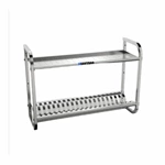 Stainless Steel Wall-Mounted Hanging Shelf Sustainable Kitchen Storage Rack for Restaurant Use Plate Holder for Hotels