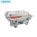 Used Food Economic Stainless Steel Chafing Dish Pot Commercial Food Warmer Buffet Set For Catering Equipment