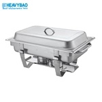 Used Food Economic Stainless Steel Chafing Dish Pot Commercial Food Warmer Buffet Set For Catering Equipment