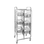 Heavybao Customized Stainless Steel Storage Rack Cart Hotel Equipment for GN Pans Kitchen Machines