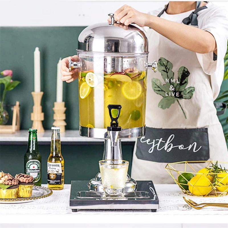 Beer Beverage Dispenser Liquor Dispenser with Ice Container for Liquor Wine Juice Beverage Home Party Bar