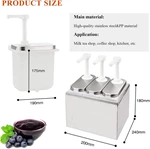 Commercial Bucket Stainless Steel Table Top Ketchup Honey Dispenser Multi Condiment Pump Tomato Sauce Dispenser