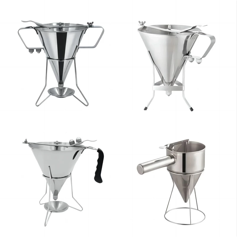 High Quality Commercial Cooking Tool Kitchen Household Multi Purpose Stainless Steel Metal Oil Funnel