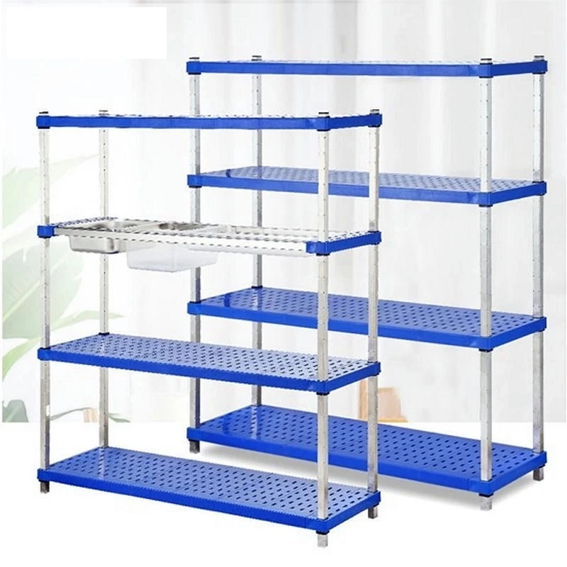 Commercial GN Pan Storage Rack Stainless Steel Adjustable Kitchen Shelf for Food Restaurant and Hotel Kitchen Use