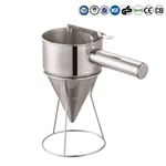 High Quality Hotel Restaurant Cooking Equipment Stainless Steel Oil Confectionery Funnel Dispenser Oil Funnel