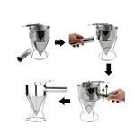 Detachable Stainless Steel Manuel Batter Dispenser Detachable Cupcake Kitchen Utensils Gadget Takoyaki Dispenser Funnel
