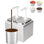 Condiment Pump Station Stainless Steel Sauce Dispenser Pump Condiment Pump Dispenser