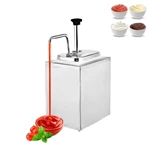 Commercial 1 2 3 Bucket Stainless Steel Table Top Ketchup Dispenser Multi Condiment Kebab Machine Pump Sauce Dispenser