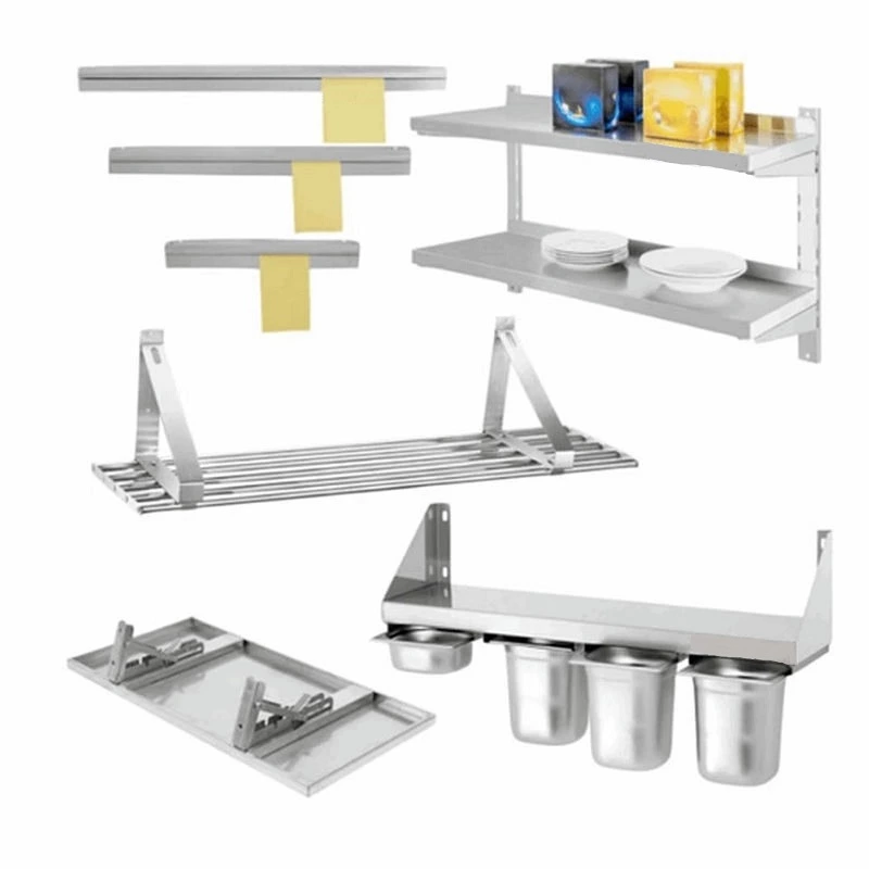 Hot Selling New Stainless Steel Spice Shelves for 1/6 GN Pan High Productivity Kitchenware Hotel Restaurant Kitchen Use