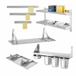 Hot Selling New Stainless Steel Spice Shelves for 1/6 GN Pan High Productivity Kitchenware Hotel Restaurant Kitchen Use